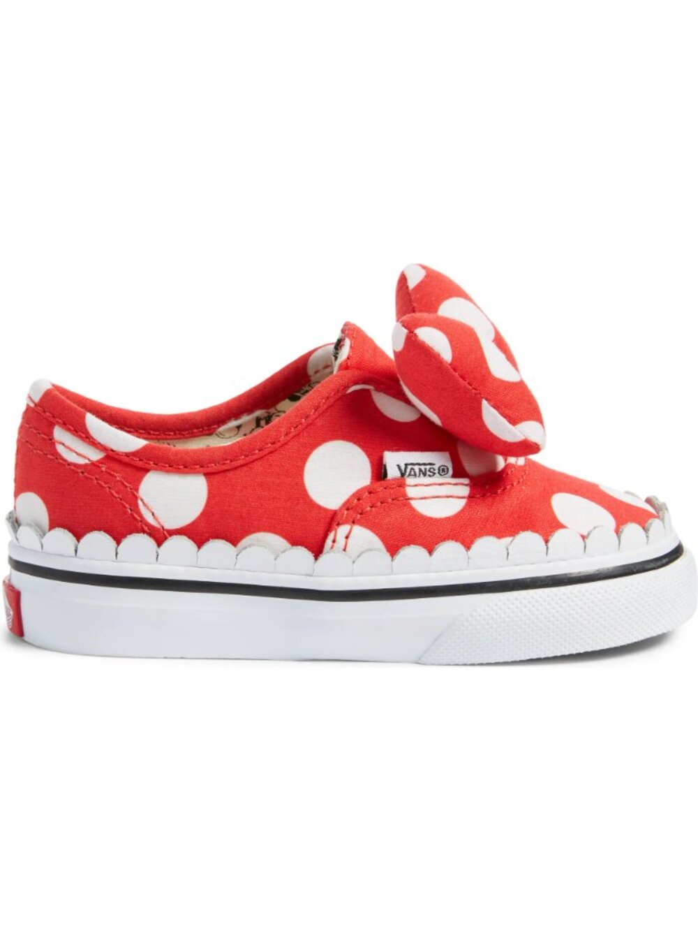 NWOT DISNEY x Vans Minnie's Bow Authentic Gore Toddler 7.5